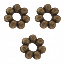 Perles Intercalaires en Métal (4 mm) Bronze (40 pièces)