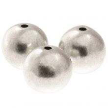 Perles en Métal (8 mm) Argent Antique (10 pièces) 