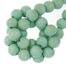 Perles en Bois Look Vintage (6 mm) Pale Turquoise (140 pièces)
