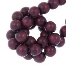 Perles en Bois Look Vintage (6 mm) Dark Cherry (140 pièces)