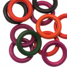 houten ring mix kleur