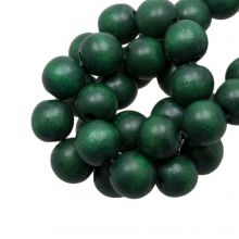 perles en bois vert coulour vintage look 8 mm 
