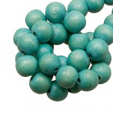 perles en bois autour de 8 mm sky blue