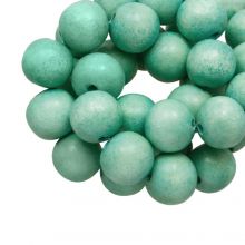 Perles en Bois Look Vintage (8 mm) Mint Green (104 pièces)
