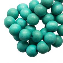 Perles en Bois Look Intense (12 mm) Turquoise (70 pièces)