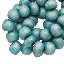 Perles en Bois Look Vintage (6 mm) Soft Blue (140 pièces)