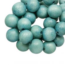 Perles en Bois Look Vintage (8 mm) Soft Blue (104 pièces)