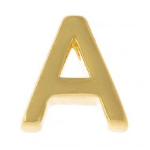 Perle Lettre Alphabet Métal A (8.5 x 8 x 3 mm) Or (1 pièce)