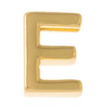 Perle Lettre Alphabet Métal E (8.5 x 7 x 3 mm) Or (1 pièce)