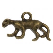 Breloque Panthère (11 x 18 x 3 mm) Bronze (25 pièces)