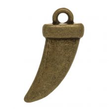 Breloque Dent (21 x 8 mm) Bronze (10 pièces)
