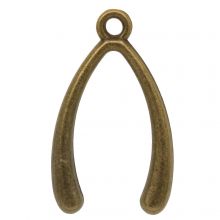 Breloque Wishbone (24 x 15 mm) Bronze (10 pièce)