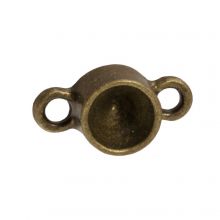 Connecteur Serti Chaton SS29 (6 mm) Bronze (5 pièces)