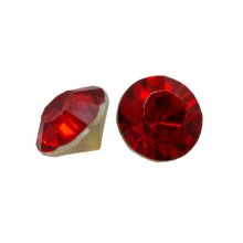Chaton SS29 (6 mm) Clear Red Rose (25 pièces)