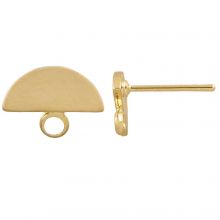 Clous d'Oreilles Demi-Cercle (8 x 10 mm) Or (4 pièces)