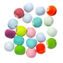 Perles en Céramique (6 mm) Bright Mix Color (20 pièces)