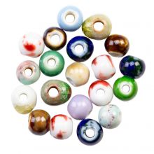 Perles en Céramique (8 mm) Earthy Mix Color (20 pièces)