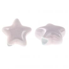 Perles en Céramique Étoile (14 x 8 mm) Soft Lilac (3 pièces)