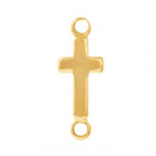 Connecteur Bijoux Croix (13.5 x 5.5 x 1.5 mm) Gold (5 pièces)