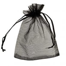 Sachet Organza (8 x 10 cm) Black (25 pièces)