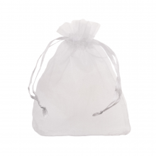 Sachet Organza (8 x 12 cm) White (20 pièces)