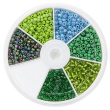 Assortiment - Rocailles (3 mm) Mix Color Green