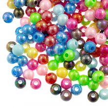 Perles Acryliques (6 mm) Mix Color AB (200 pièces)