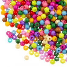 Perles Acryliques (3 x 4 mm) Mix Color (500 pièces)