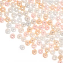 Mélange de Perles en Verre Cirées (6 mm) Mix Color Blush (30 grammes / ca. 100 pièces) 