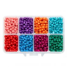 Assortiment XL - Rocailles (4 mm / 225 grammes) Mix Color