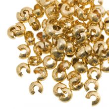 Caches Perles à Écraser (5 mm) Or (25 pièces)