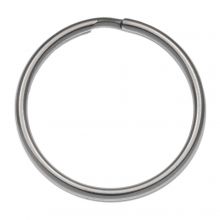 Anneaux Porte Clé Acier Inoxydable (18 x 2 mm) Argent Antique (10 pièces)