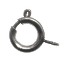 Fermoir à Ressort Acier Inoxydable (17 x 12 x 2 mm) Argent Antique (1 pièces)