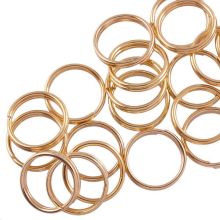 Anneaux Brisés en Acier Inoxydable (8 x 1.6 mm) Or - PVD Vacuum Plated (25 pièces) 