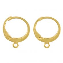 Boucles d'Oreilles Huggie Acier Inoxydable (14 x 12 mm) Or (4 pièces)