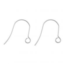 Crochets d'Oreilles Acier Inoxydable (19 x 14 mm) Argent Antique (10 pièces)