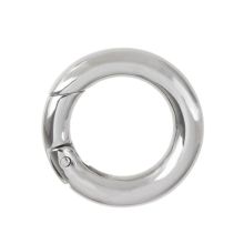 Mousqueton Rond Acier Inoxydable (15 x 3 15 x 3 mm) Argent Antique (1 pièce)