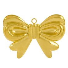 Pendentif Acier Inoxydable Noeud Papillon (27.5 x 20 x 3 mm) Or (1 pièces)