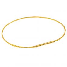 DIY Bracelet - Fil Métallique avec Fermoir à Baïonnette (19 cm) Gold (1 pièce)