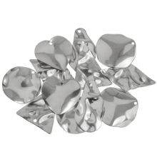 Mélange de Breloques Acier Inoxydable (21.5 - 32.5 x 17 - 24 x 0.5 - 1 mm) Argent Antique (30 pièces)