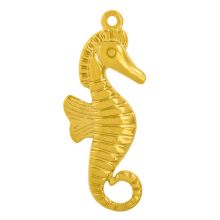 Pendentif Acier Inoxydable Hippocampe (30 x 11 x 3.5 mm) 18K Gold Ion Plated (1 pièce)