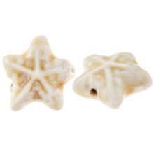 Perles en Céramique Étoile de mer (20 x 21 x 9 mm) Desert Dust (3 pièces)