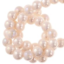 Perles en Verre Électroplaquées (4 mm) Soft Pink AB (98 pièces)