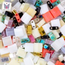 Mélange de Miyuki Tila (5 x 5 / 5 x 2.3 mm) Mix Color (80 pièces)