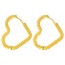 Boucles d'Oreilles Acier Inoxydable (26 x 2.5mm) Or (2 pièces)