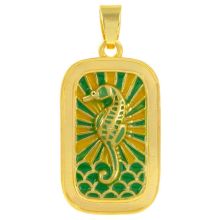 Pendentif Émaillé Hippocampe (26 x 16 x 3.5 mm) Green (1 pièces)