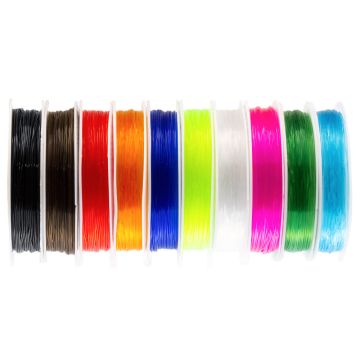 Assortiment - Fil Élastique (0.8 mm) Mix Color (10 x 8 mètres)