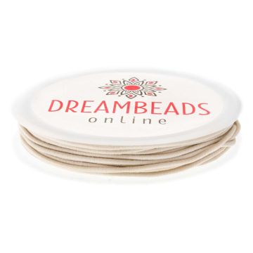 Cordon Élastique (1.5 mm) Ecru (5 mètres)