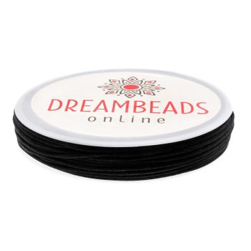 Cordon Satin (2 mm) Black (8 mètres)