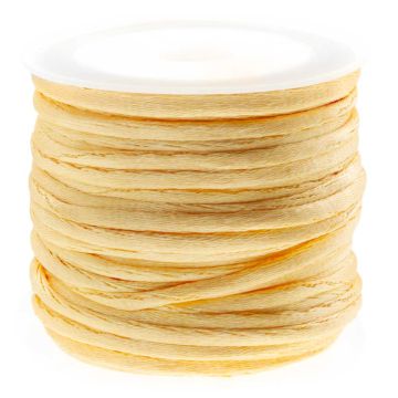 Cordon Satin (2 mm) Golden Haze (10 mètres)